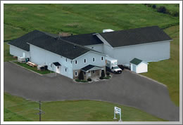 Aerial of our shop 